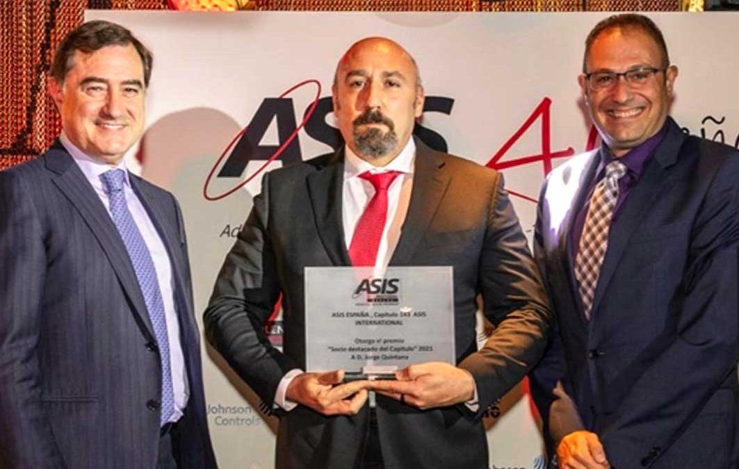 Jorge Quintana premiado en el 40º Aniversario de ASIS Spain